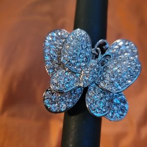 Crystal avenue butterfly cubic zirconia Ring